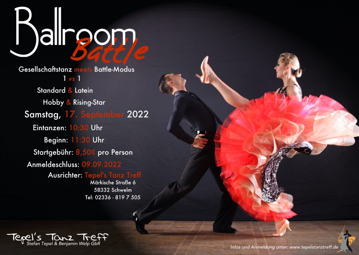NEUER TERMIN! Ballroom Battle 2022 – Das besondere Tanzturnier