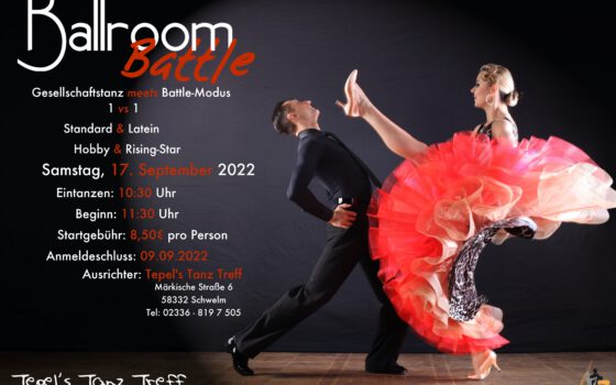 NEUER TERMIN! Ballroom Battle 2022 – Das besondere Tanzturnier