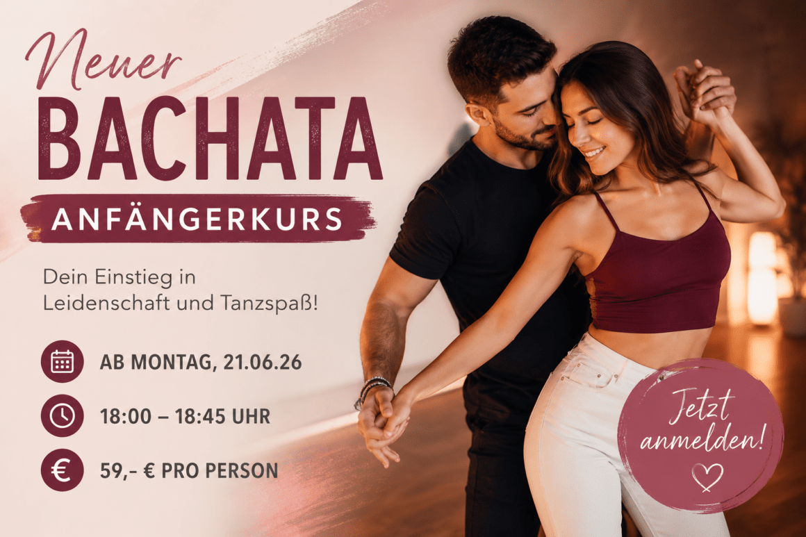 Neuer Bachata-Anfängerkurs ab 21. Juni